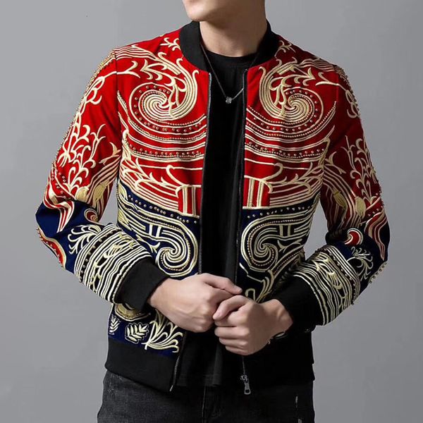 new 2021 spring fashion stage men party suit embroidery slim fit jacket singer performer coat drama costume blazer hlop, Black;brown
new 2021 spring fashion stage men party suit embroidery slim fit jacket singer performer coat drama costume blazer hlop, Black;brown