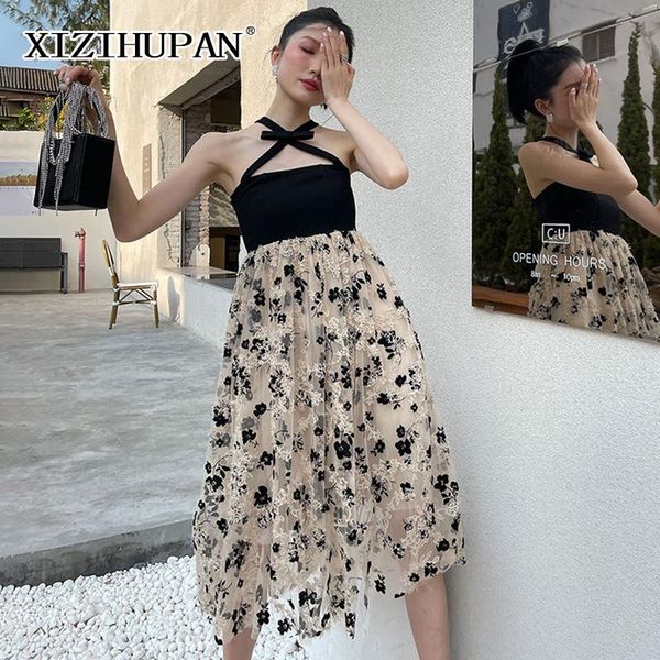 casual dresses xizihupan vintage floral print dress for females halter sleeveless high waist colorblock a line midi woman summer 2021, Black;gray
casual dresses xizihupan vintage floral print dress for females halter sleeveless high waist colorblock a line midi woman summer 2021, Black;gray