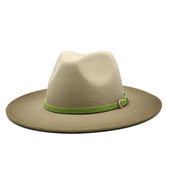 wide brim hats autumn winter fedora hat women men advanced gradient green european american style couple cap round caps bowler, Blue;gray
wide brim hats autumn winter fedora hat women men advanced gradient green european american style couple cap round caps bowler, Blue;gray