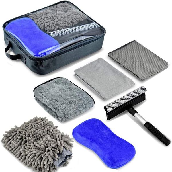 car sponge 6 pcs cleaning kit soft microfiber cloth towel gloves window waterjet brush detailing tools
car sponge 6 pcs cleaning kit soft microfiber cloth towel gloves window waterjet brush detailing tools