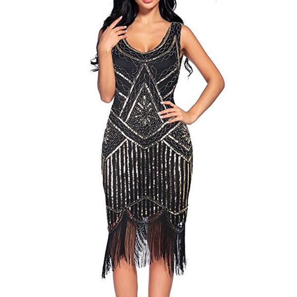 party dress robe charleston 1920s great gatsby flapper sequin fringe midi dress vestido summer dress women black dress#j30 tahj, Black;gray
party dress robe charleston 1920s great gatsby flapper sequin fringe midi dress vestido summer dress women black dress#j30 tahj, Black;gray
