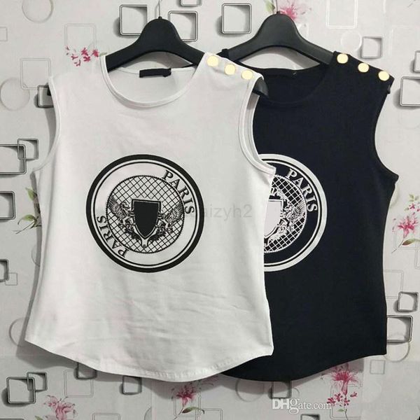 designer t womens shirts summer coin print sleeveless tank ladies short sleeve letter prints clothing, White
designer t womens shirts summer coin print sleeveless tank ladies short sleeve letter prints clothing, White