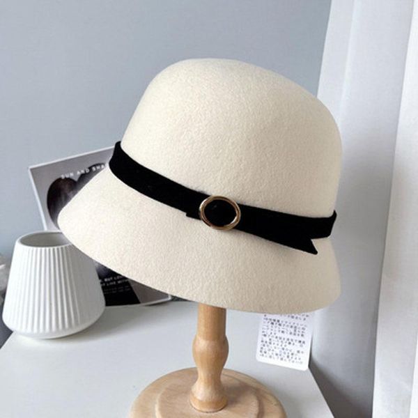 stingy brim hats australian wool felt hat women autumn and winter vintage elegant trench coat buttonwood fisherman trend, Blue;gray 
stingy brim hats australian wool felt hat women autumn and winter vintage elegant trench coat buttonwood fisherman trend, Blue;gray