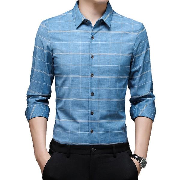 men's casual shirts mens brand shirt vintage plaids 25% cotton 75% polyester for gentlemen long sleeve turndown collar a0823135, White;black
men's casual shirts mens brand shirt vintage plaids 25% cotton 75% polyester for gentlemen long sleeve turndown collar a0823135, White;black