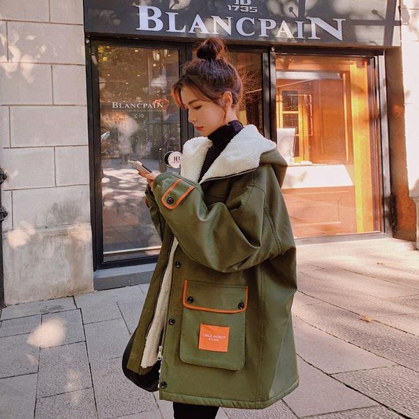 women's down & parkas oversize winter jacket women clothing outerwear loose warm thicken coat hooded long female padded k980, Black
women's down & parkas oversize winter jacket women clothing outerwear loose warm thicken coat hooded long female padded k980, Black