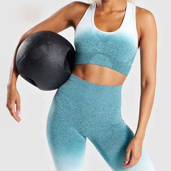 selling high waist pants gradient suspender open navel bra yoga two piece set, Gray
selling high waist pants gradient suspender open navel bra yoga two piece set, Gray