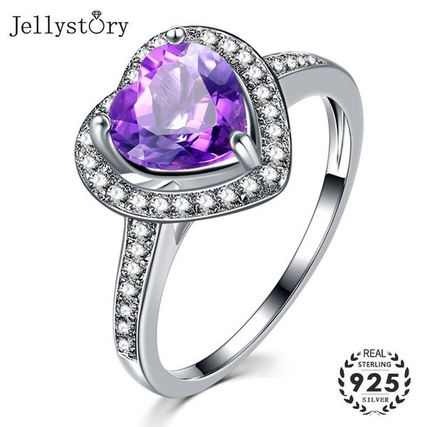 cluster rings jellystory 925 sterling silver women wedding jewelry ring purple gemstone heart design fashion engagement gifts wholesale 2021, Golden;silver
cluster rings jellystory 925 sterling silver women wedding jewelry ring purple gemstone heart design fashion engagement gifts wholesale 2021, Golden;silver
