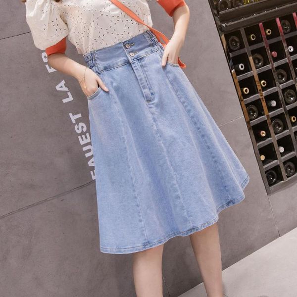skirts summer thin half length denim women 2021 spring high waist slim mid a-line short, Black
skirts summer thin half length denim women 2021 spring high waist slim mid a-line short, Black