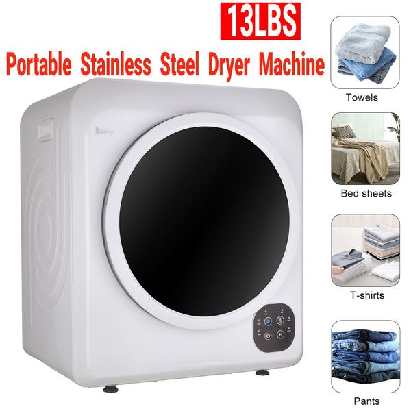 13lbs portable electric laundry machine tumble multifunction home button clothes dryer drum stainless steel dryer home apartment dorms
13lbs portable electric laundry machine tumble multifunction home button clothes dryer drum stainless steel dryer home apartment dorms