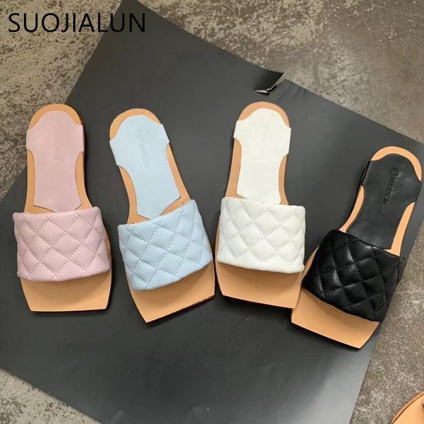 slippers suojialun 2021 summer women slipper fashion embroidery slip on slides square toe flat casual flip flops beach, Black
slippers suojialun 2021 summer women slipper fashion embroidery slip on slides square toe flat casual flip flops beach, Black