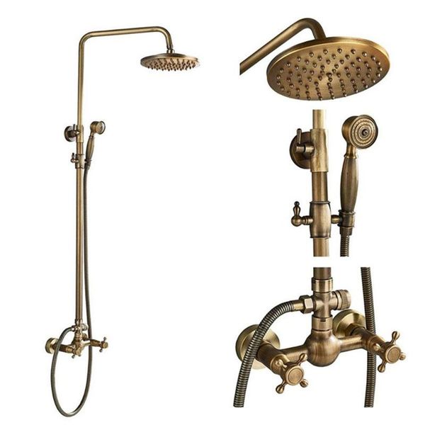 bathroom shower sets antique brass faucet, wall mounted shower, double knob, mixer, hand-held bathtub sprayer.
bathroom shower sets antique brass faucet, wall mounted shower, double knob, mixer, hand-held bathtub sprayer.