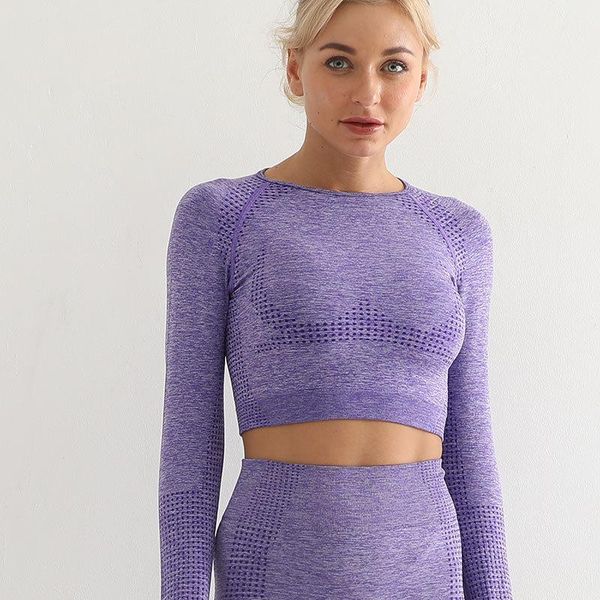yoga outfit style wear european and american seamless knitted sports plus long-sleeved tight-fitting women
yoga outfit style wear european and american seamless knitted sports plus long-sleeved tight-fitting women