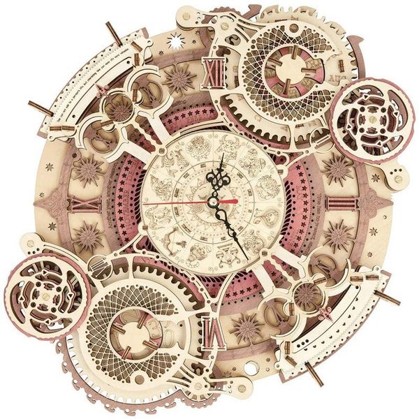 wall clocks 3d wooden puzzles for adults & teens, mechanical gear clock model kit - zodiac
wall clocks 3d wooden puzzles for adults & teens, mechanical gear clock model kit - zodiac