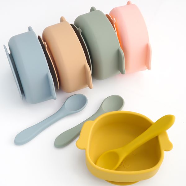 1set silicone infant feeding animal shape bowl childrens dishes fashionable tableware suction food tray spoons baby essentials
1set silicone infant feeding animal shape bowl childrens dishes fashionable tableware suction food tray spoons baby essentials