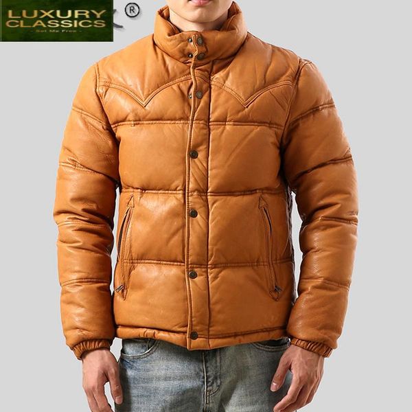men's leather & faux genuine jacket men clothing 2021 real sheepskin coat mens warm duck down plus size chaqueta cuero hombre 711, Black
men's leather & faux genuine jacket men clothing 2021 real sheepskin coat mens warm duck down plus size chaqueta cuero hombre 711, Black