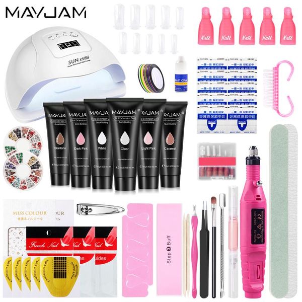 nail art kits set with 6pcs poly uv gel kit for extension electric manicure drill tool drying led lamp nails tools sets
nail art kits set with 6pcs poly uv gel kit for extension electric manicure drill tool drying led lamp nails tools sets