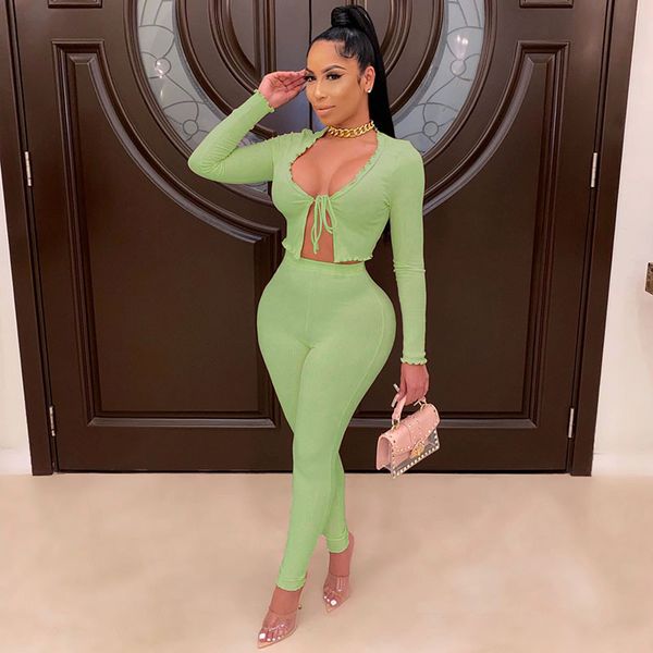 2 piece sets womens outfits fall clothes 2021 pink green rib knit long sleeve crop cardigan and pants d6-dc37, White
2 piece sets womens outfits fall clothes 2021 pink green rib knit long sleeve crop cardigan and pants d6-dc37, White