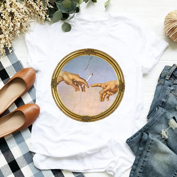women lady hand fashion aesthetic vintage 90s cute print ladies t tee womens shirt clothes tshirt female graphic t-shirt, White
women lady hand fashion aesthetic vintage 90s cute print ladies t tee womens shirt clothes tshirt female graphic t-shirt, White