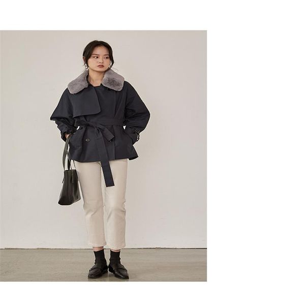 women's trench coats short plus cotton windcoat girl small 2021 autumn and winter workwear british style temperament thin, Tan;black
women's trench coats short plus cotton windcoat girl small 2021 autumn and winter workwear british style temperament thin, Tan;black