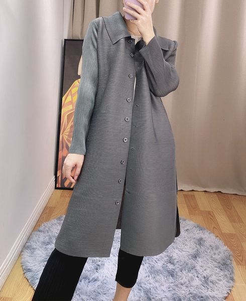 2021 New Autumn Single-breasted Coat Miyak Fold Fashion Temperament Large Size Thin Jacket Tied Jo9b, Tan;black
2021 New Autumn Single-breasted Coat Miyak Fold Fashion Temperament Large Size Thin Jacket Tied Jo9b, Tan;black