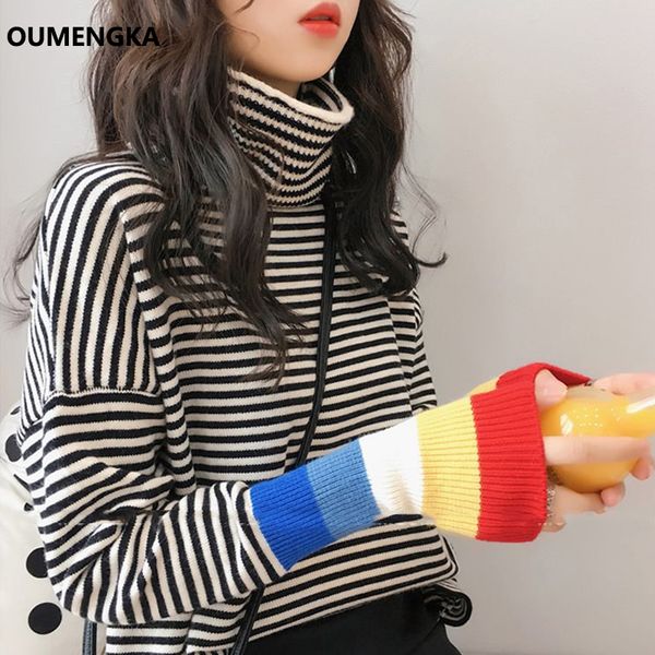 2021 new harajuku roupas femininas coreanas, soltas, listradas, casual, de arco-ris, gola alta kawaii, pulver, para mulheres azgk, White;black
2021 new harajuku roupas femininas coreanas, soltas, listradas, casual, de arco-ris, gola alta kawaii, pulver, para mulheres azgk, White;black