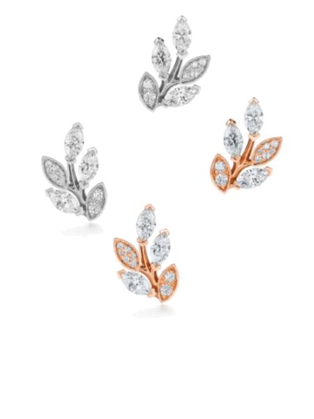 designer earrings stud piercing fashion for women silver and gold zircon olive leaf style wedding party, Golden;silver
designer earrings stud piercing fashion for women silver and gold zircon olive leaf style wedding party, Golden;silver