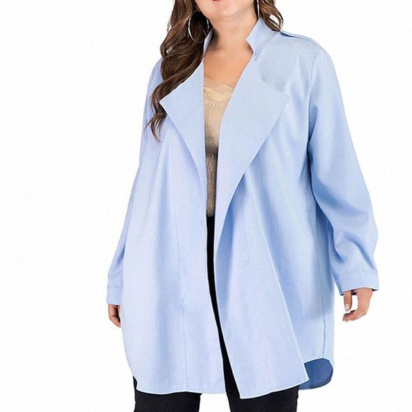 women's plus size trench coat pocket plain causal vacation long sleeve turndown regular spring summer blue khaki l xl 3xl 4xl c755#, Black
women's plus size trench coat pocket plain causal vacation long sleeve turndown regular spring summer blue khaki l xl 3xl 4xl c755#, Black
