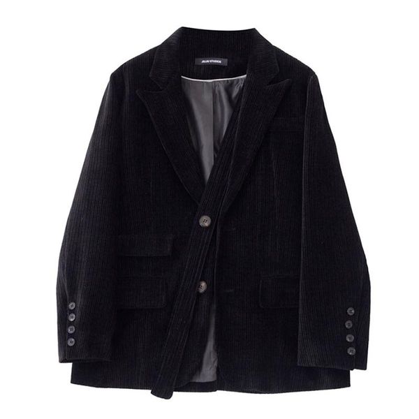 women's suits & blazers corduroy blazer 2021 autumn women high street jacket vintage loose long sleeve pocket stylish elegant ladies ch, White;black
women's suits & blazers corduroy blazer 2021 autumn women high street jacket vintage loose long sleeve pocket stylish elegant ladies ch, White;black