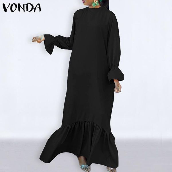 casual dresses vonda women long shirt dress vintage spring sleeve sundress 2021 stylish buttons down maxi vestidos kaftan, Black;gray
casual dresses vonda women long shirt dress vintage spring sleeve sundress 2021 stylish buttons down maxi vestidos kaftan, Black;gray