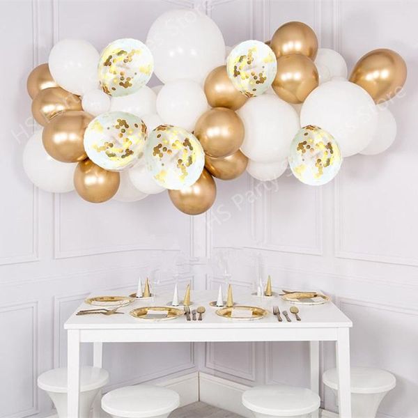 36pcs diy gold confetti balloon arch garland white kit metal gold latex balloons baby shower supplies birthday wedding party d
36pcs diy gold confetti balloon arch garland white kit metal gold latex balloons baby shower supplies birthday wedding party d