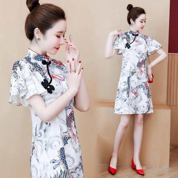 ethnic clothing 2021 plus size -4xl vintage chinese improve qipao casual fashion party women a-line dress short sleeve summer cheongsam dre, Red
ethnic clothing 2021 plus size -4xl vintage chinese improve qipao casual fashion party women a-line dress short sleeve summer cheongsam dre, Red
