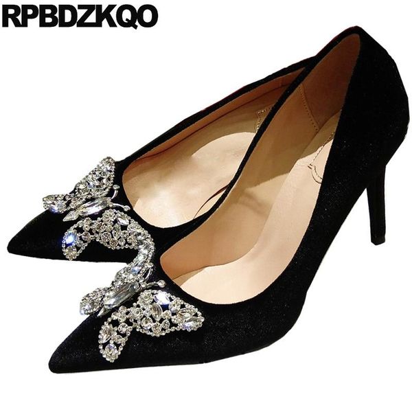 sparkling 2021 medium heels rhinestone sweet thin pointed toe pumps big size diamond women female crystal high shoes 33 suede, Black
sparkling 2021 medium heels rhinestone sweet thin pointed toe pumps big size diamond women female crystal high shoes 33 suede, Black
