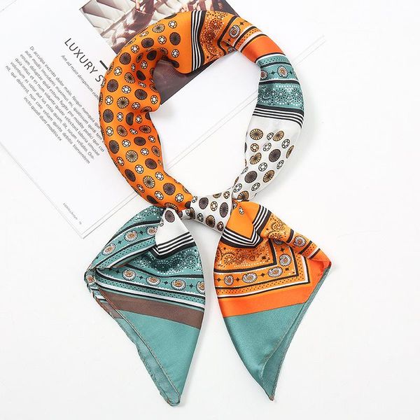 scarves fashion designer professional women silk scarf decoration multifunctional turban headband printing wrap 70cm hijab, Blue;gray
scarves fashion designer professional women silk scarf decoration multifunctional turban headband printing wrap 70cm hijab, Blue;gray