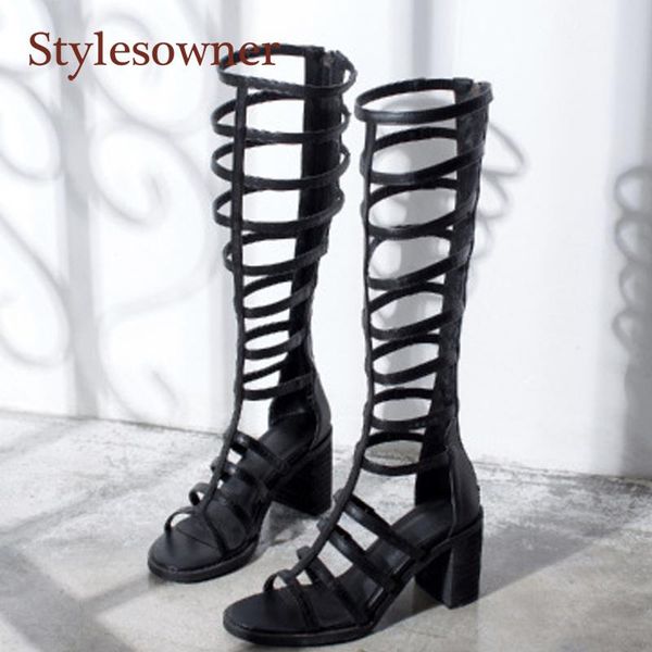 sandals roman female summer genuine leather hollow out all-match open toe back zipper black apricot high-heels
sandals roman female summer genuine leather hollow out all-match open toe back zipper black apricot high-heels