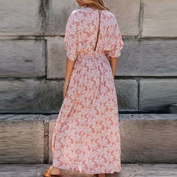 2021 elegant floral print split maxi summer beach party sun deep v neck batwing long new gz7m, Black;gray
2021 elegant floral print split maxi summer beach party sun deep v neck batwing long new gz7m, Black;gray