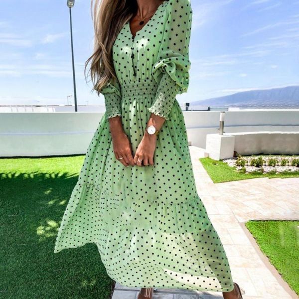 casual dresses women dress v-neck long sleeve polka dot printing stylish slim skin-friendly summer loose hem beach soft, Black;gray
casual dresses women dress v-neck long sleeve polka dot printing stylish slim skin-friendly summer loose hem beach soft, Black;gray