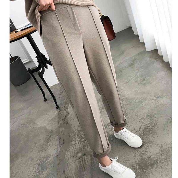 women's pants & capris winter thicken women pencil plus size wool female autumn high waist loose trousers good fabric 5hbf, Black;white
women's pants & capris winter thicken women pencil plus size wool female autumn high waist loose trousers good fabric 5hbf, Black;white