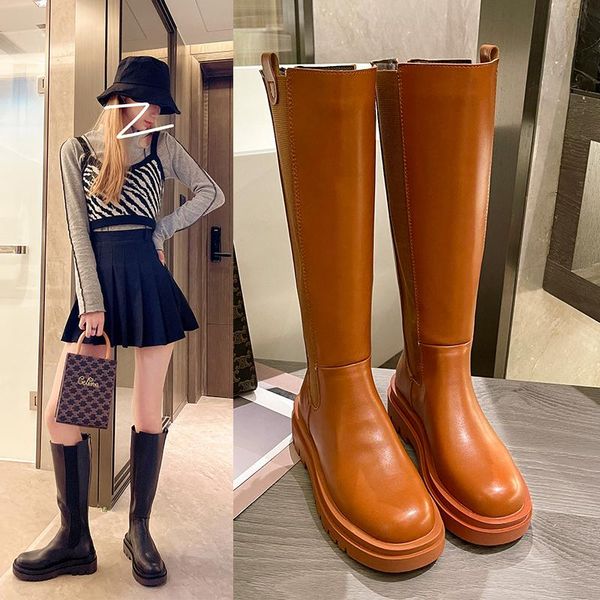 boots knee high women's solid color pu leather round toe platform casual shoes rome basic women botas altas mujer, Black
boots knee high women's solid color pu leather round toe platform casual shoes rome basic women botas altas mujer, Black