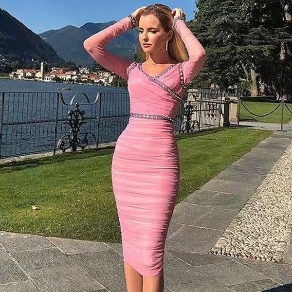 2021 new summer women pink bandage dressv neck luxury diamonds mesh celebrity runway party dresses vestidos 2m2e, Black;gray
2021 new summer women pink bandage dressv neck luxury diamonds mesh celebrity runway party dresses vestidos 2m2e, Black;gray