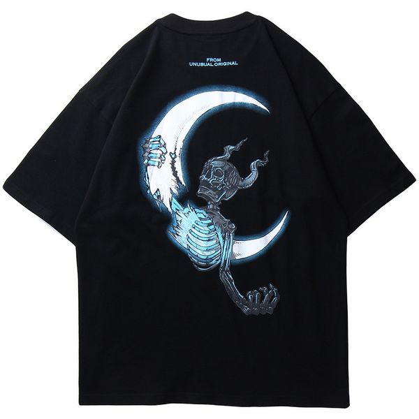 men's t-shirts pijtrl men's short-sleeve shirt, cotton t-shirt big sizes with skull and moon, urban summer fashions do38, White;black
men's t-shirts pijtrl men's short-sleeve shirt, cotton t-shirt big sizes with skull and moon, urban summer fashions do38, White;black