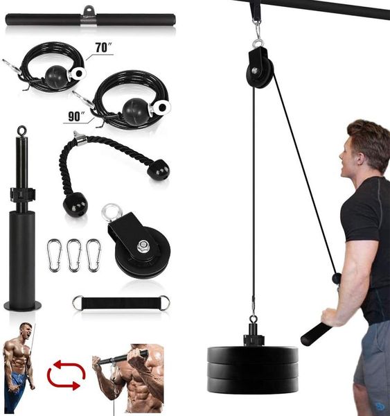 fitness lat & lift pulley system, dual cable machine w/ upgraded loading pin home gym equipment
fitness lat & lift pulley system, dual cable machine w/ upgraded loading pin home gym equipment
