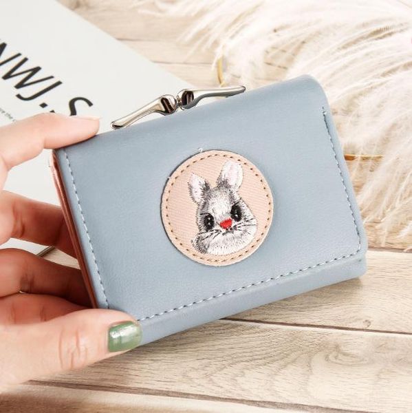 short women's wallet embroidery cute mini zero card bag woman purse man holders leather, White
short women's wallet embroidery cute mini zero card bag woman purse man holders leather, White