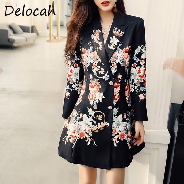 women's wool & blends delocah autumn fashion women runway coats double breasted long sleeve floral print bodycon ladies party a-line co, Black
women's wool & blends delocah autumn fashion women runway coats double breasted long sleeve floral print bodycon ladies party a-line co, Black