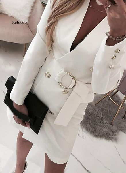 casual dresses white office ladies blazer dress women lantern sleeve single breasted bodycon party elegant autumn winter, Black;gray
casual dresses white office ladies blazer dress women lantern sleeve single breasted bodycon party elegant autumn winter, Black;gray