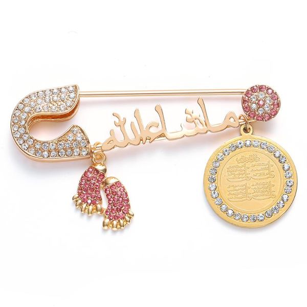pins, brooches islam muslim quran pendant turkish blue baby pin, Gray