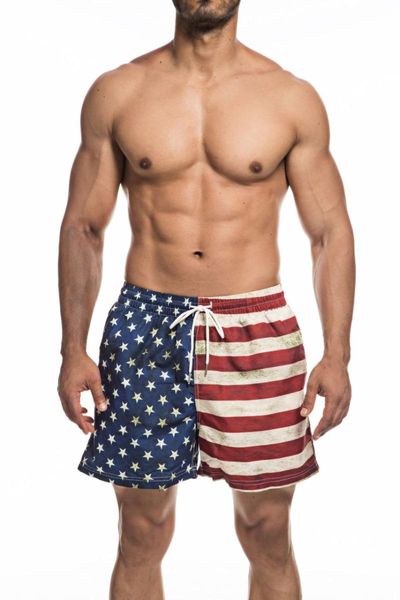 men's shorts loose fit quick-drying printed beach swimming american flag swimsuit mesh lining, White;black
men's shorts loose fit quick-drying printed beach swimming american flag swimsuit mesh lining, White;black