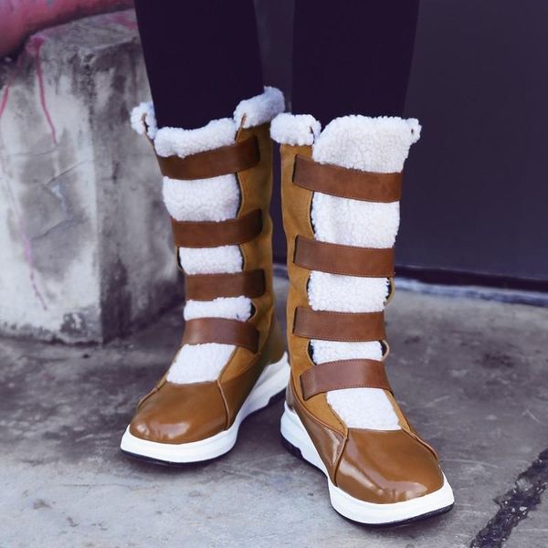 boots winter fashion platform mosaic color block snow leisure comfortable warm personalized women's, Black
boots winter fashion platform mosaic color block snow leisure comfortable warm personalized women's, Black