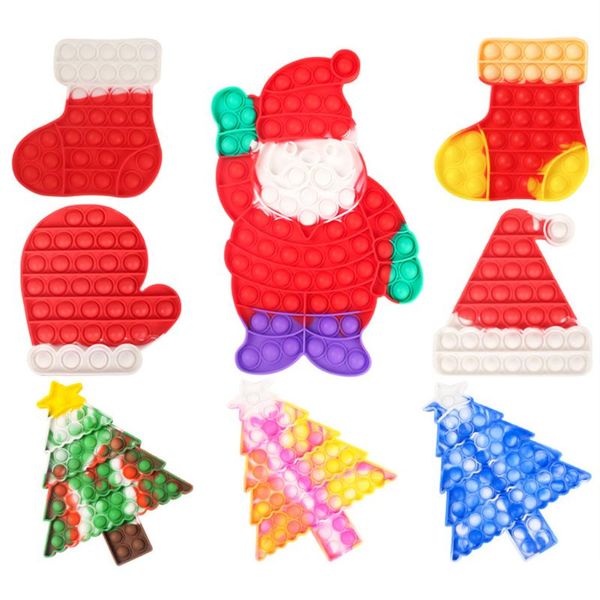 party favor christmas series pressure toy rainbow push bubble sensory anti-stress for children to relieve autism and stress
party favor christmas series pressure toy rainbow push bubble sensory anti-stress for children to relieve autism and stress