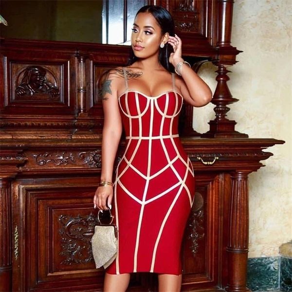 adyce 2021 new summer bodycon bandage dress women spaghetti strap sleeveless club knee length celebrity evening party dress 210316, Black;gray
adyce 2021 new summer bodycon bandage dress women spaghetti strap sleeveless club knee length celebrity evening party dress 210316, Black;gray