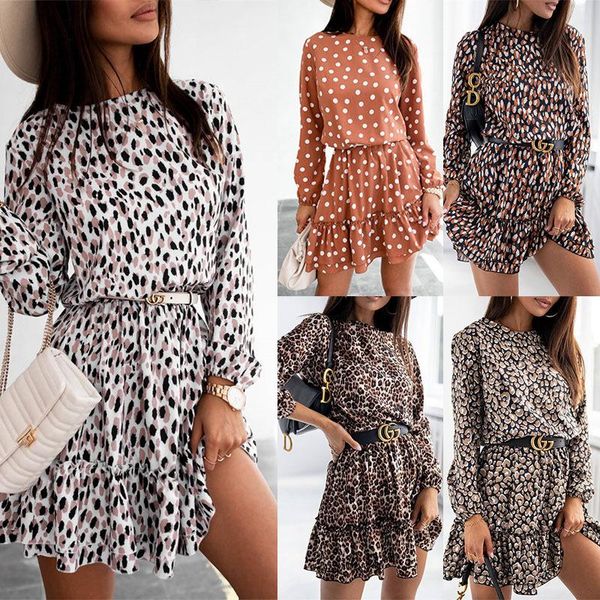 casual dresses women's autumn and winter long sleeve dress fashion round neck printed commuter party, Black;gray
casual dresses women's autumn and winter long sleeve dress fashion round neck printed commuter party, Black;gray